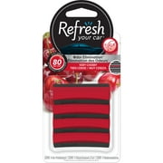 (3 pack) Refresh Your Car Air Freshener Contour Vent Sticks, Very Cherry Scent, 4 Pack