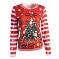 thumbnail image 1 of BuySeasons 402383 Adult Santa Sublimation Shirt, Standard Size, 1 of 4
