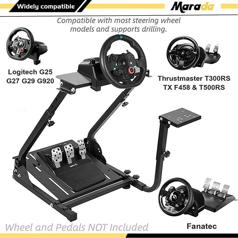  VEVOR G920 Racing Steering Wheel Stand Shifter Mount fit for Logitech  G27 G25 G29 Gaming Wheel Stand Wheel Pedals NOT Included Racing Wheel Stand  : Video Games