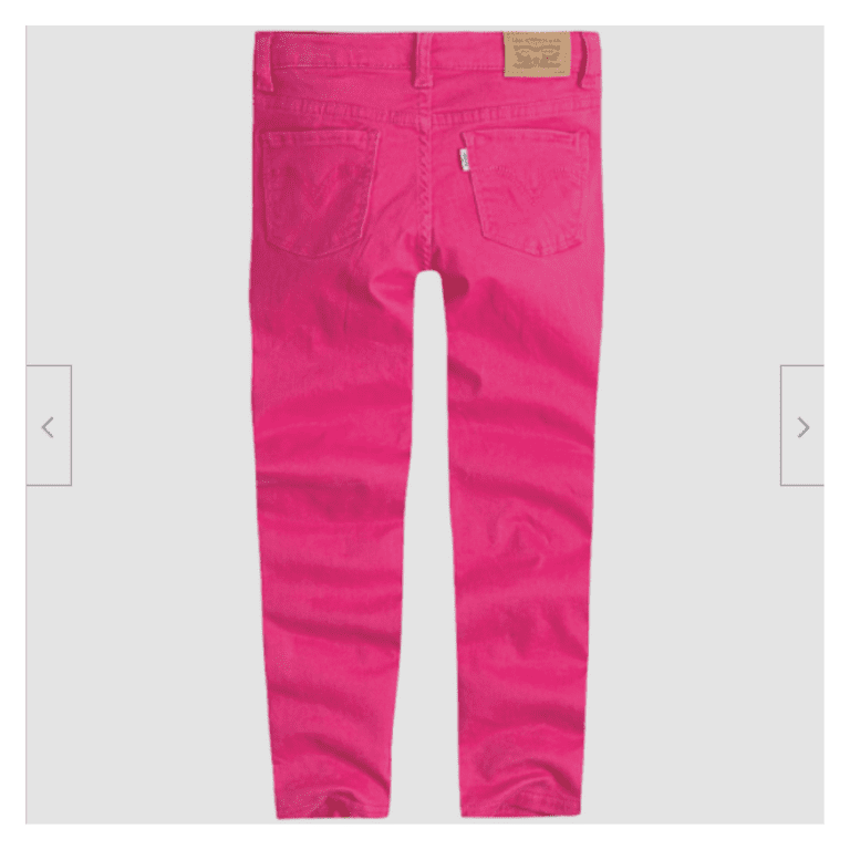【関税&送料込】Rotate Jeans Pink Levi's Girls' 710 Super Skinny Fit Soft Brushed Jeans,PINK