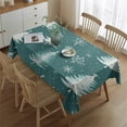 thumbnail image 2 of Rectangle Table Cover Winter Christmas Snowflake Tree Table Cloth,Pattern Washable Table Cloths for Picnic Graduation Halloween Fall Thanksgiving Christmas, 2 of 5