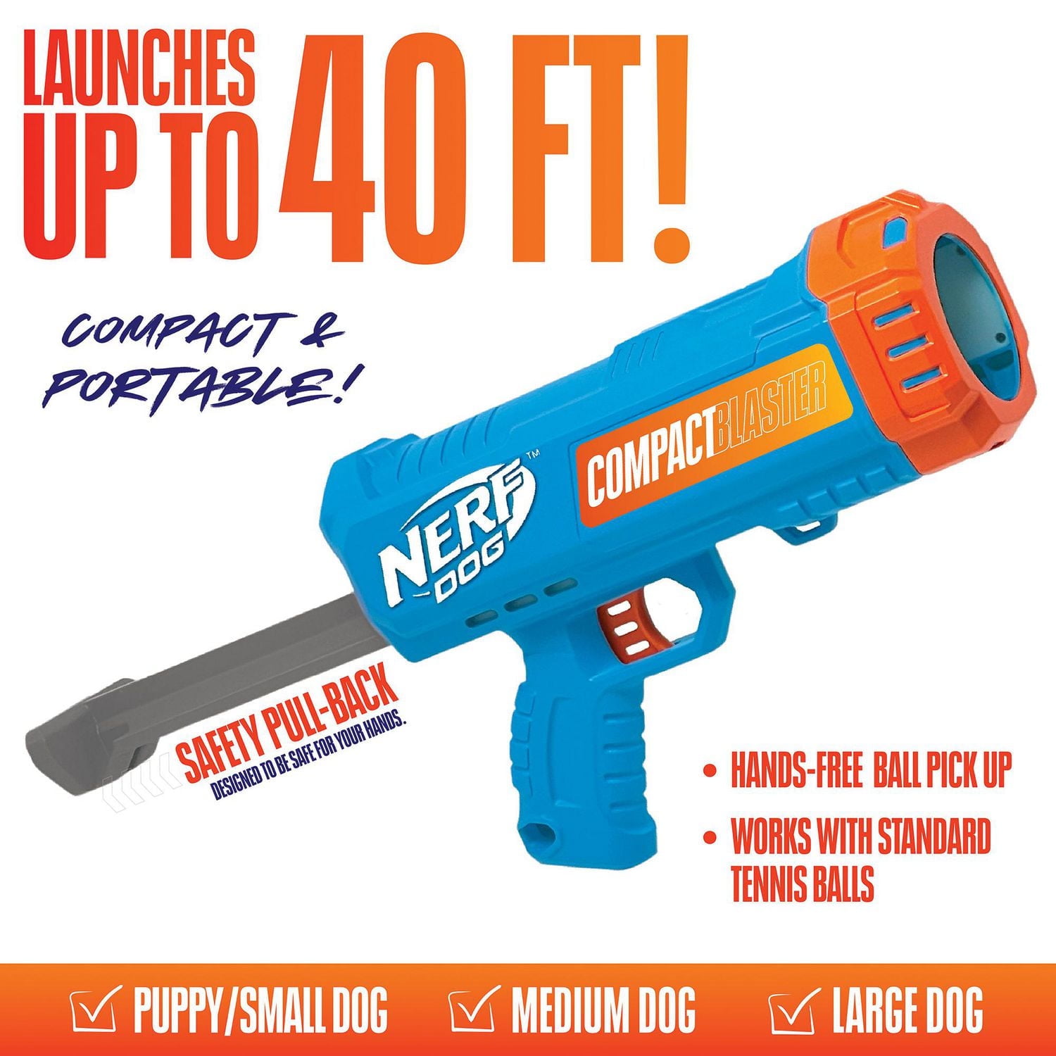 NERF Dog Blaster with Tennis Balls, Dog Toy 12inch - Walmart.ca