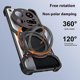 thumbnail image 4 of Compatible with Xiaomi 15 Ultra Phone Case Holder Metal Bumper Magnetic Phone Protective Case - Black and Red, 4 of 5