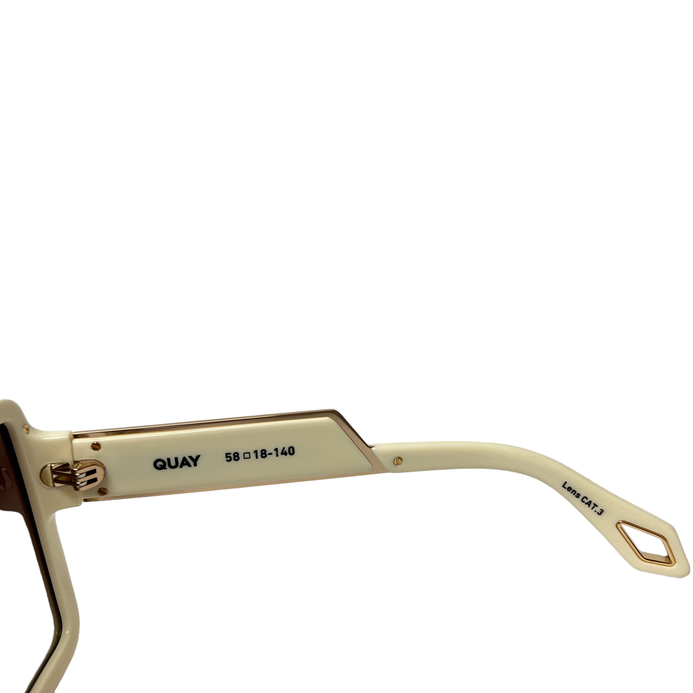 Quay Australia almost ready  Oversized  Sunglasses in Tortoise and Light Brown Quay Australia Almost Ready Oversized Sunglasses Ivory Brown  main image 3