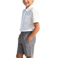 thumbnail image 4 of Mifsaly Kids Back To School Uniform Sets Girls Boys Short Sleeve White Button Up Shirts and Shorts First Day Of School Casual 2 Piece Outfits, 4 of 9