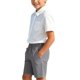 thumbnail image 4 of Odeerbi Niños 3 Piezas Caballero Traje Formal Preppy Traje Manga Corta Camisa de Vestido + Traje Pantalones Cortos + Corbata Colegial Conjunto de Uniforme, 4 of 9