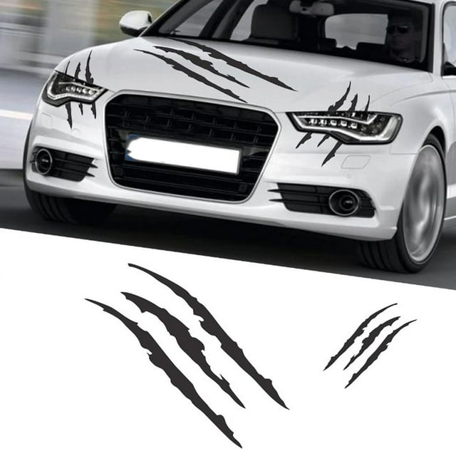Car Hood Cover Sticker, Decorative Auto Bonnet Decor Decal Removable For Vehicle Trunk Motorcycle Scooter Black,Red,Green