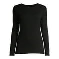 thumbnail image 2 of Time and Tru Women's Long Sleeve Rib T-Shirt, 2 of 6