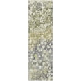 thumbnail image 2 of Addison Rugs Mayfield Premium Machine Washable Transitional Abstract Olive Runner Rug, 2'3" X 7'6" Machine Washable Transitional Abstract Olive Oversized Sherpa Throw Blanket, 2 of 6