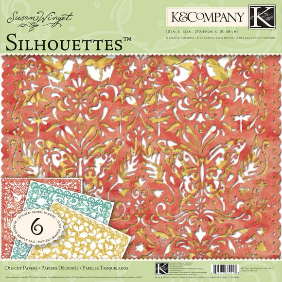 K&Company Susan Winget Nature Silhouettes, 12-by-12-Inch