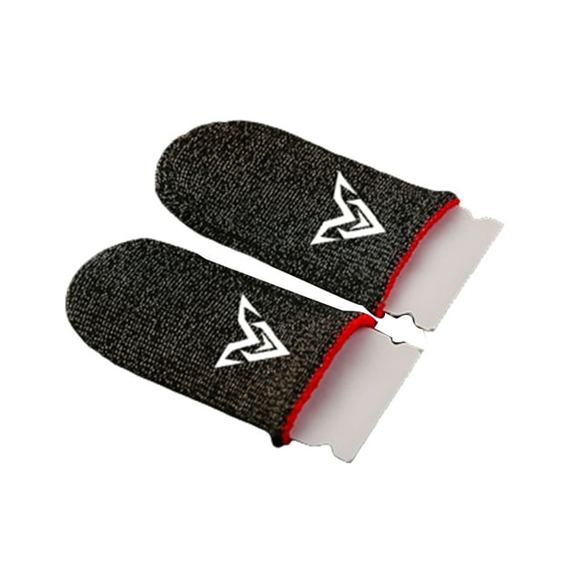 Tholdsy Fundas para los dedos para juegos móviles, fundas elásticas transpirables para juegos, guantes de jugador portátiles tejidos de 24 pines Videojuegos y accesorios No.01