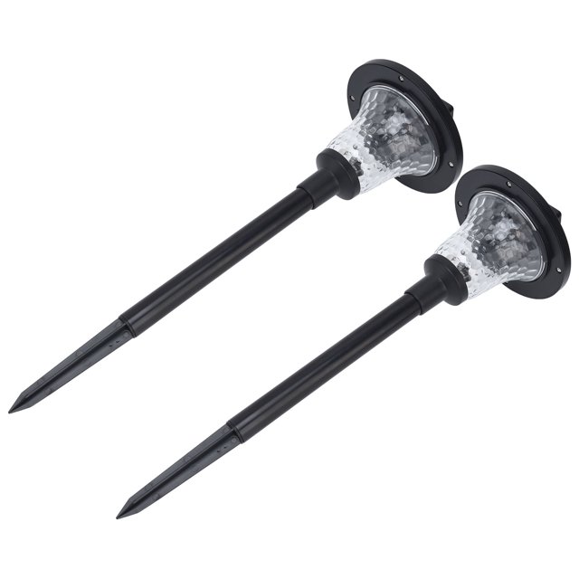 Luz exterior, juego de 2 luces solares para jardín, luces solares para jardín, luces para jardín, instalación sencilla
