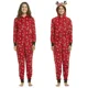thumbnail image 4 of Trajes navideños a juego para la familia, mono de una pieza con capucha y orejas de alce, pelele, conjunto de ropa para niños y adultos, pijama con apariencia navideña, 4 of 5
