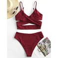 thumbnail image 3 of EIMELI Women‘S Bikini High Waisted Tummy Control Two Piece Swimsuit, 3 of 4