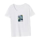 thumbnail image 5 of Camiseta para mujer, disfraz de verano, camisa informal simple con cuello redondo para uso diario y viajes SG, 5 of 7