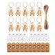 thumbnail image 1 of Set of 10 Elegant Angelic Keychain Charm Angelic Key Rings Supplies Keychain Favors Souvenirs for Various Occasions, 1 of 4