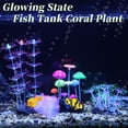 thumbnail image 7 of Silicone Glowing Aquarium Decorations Fluorescence Coral Glowing Sucker Coral for Aquar Pink Green 1 Set, 7 of 7