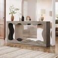 thumbnail image 5 of Tribesigns Farmhouse Console Table, 63-Inch Scalloped Console Table, Behind Couch Table, 5 of 6