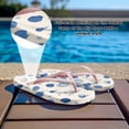 thumbnail image 2 of Psesaysky Stylish Printed Beach Sandals with Seashell for Women Girls Soft Footbed Anti-Slip Wear-Resistant Flip Flops Size 5-9, 2 of 7