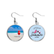 thumbnail image 1 of Ocean Sand Beach jugo de sandia foto Pendientes de sandía verano lóbulo desgaste Unbranded M, 1 of 3