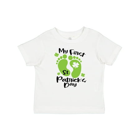 

Inktastic My 1st St. Patrick s Day with Green Baby Footprints Gift Baby Boy or Baby Girl T-Shirt