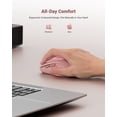 thumbnail image 4 of wegear 2.4G Wireless Mouse, Ergonomic Design, 5-Level Adjustable 4000 DPI, 6 Buttons, Portable for PC, Windows, Mac,XP,Pink, 4 of 9