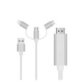 thumbnail image 3 of Mobile Phone to TV HD Adapter Cable Micro Type-c to HD Converter Cable Video Adapter Cord with 3 Connectors, 3 of 9