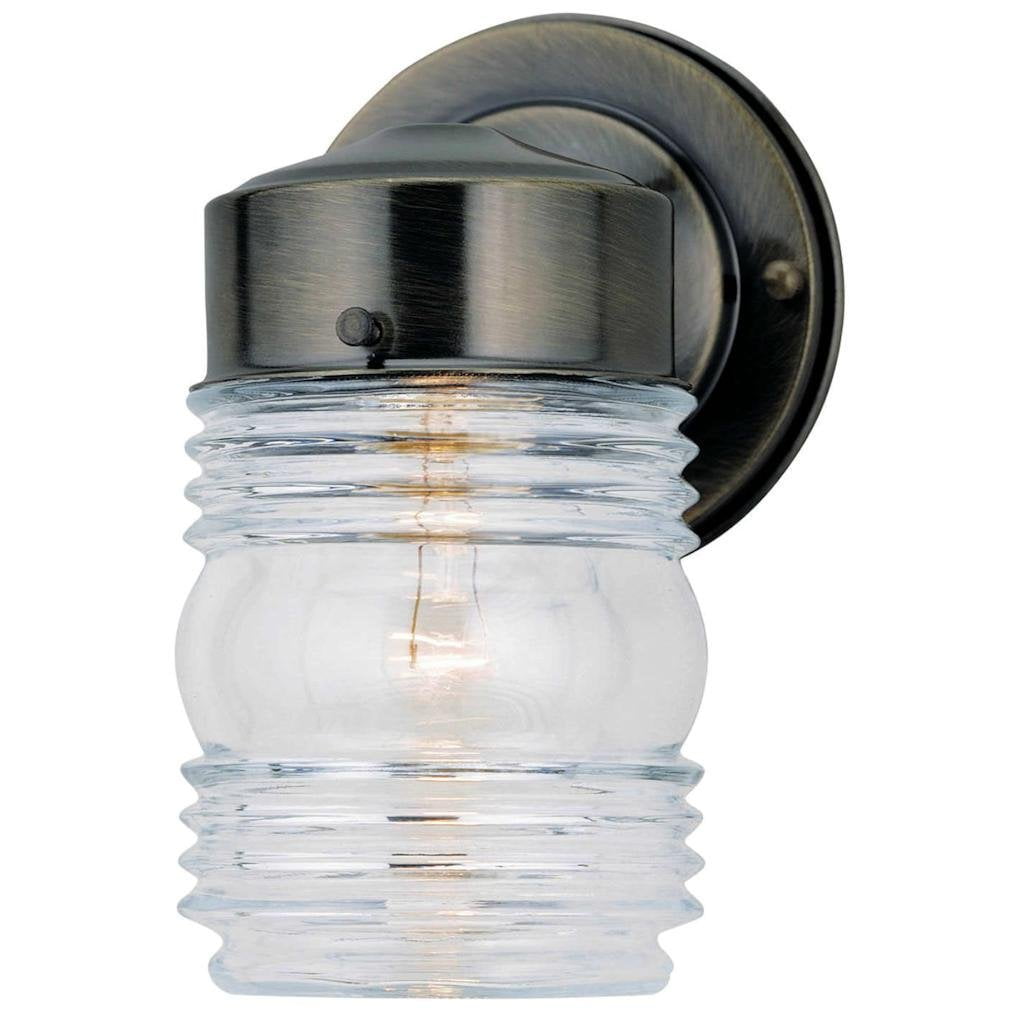 Westinghouse Lighting Corp 66839 AB Jelly Jar Fixture - Walmart.com