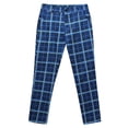 thumbnail image 1 of Zszcpp Work Pants Men Plaid Printed Long Faddish Relax Going Out Pocket Straight Trousers Casual Trouser, 1 of 7