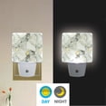 thumbnail image 2 of Yayeee LED Plug in Night Light for The Home with Auto Dusk to Dawn Light Sensors, 2 Pack, Gray Marble Pattern, 2 of 6