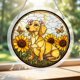 thumbnail image 5 of Acrylic Puzzles Suncatcher Window Hanging 83 Pieces Stained Glass Acrylic Puzzle Song Decoration For Women Men Mom Birthday Home Decor, 5 of 9