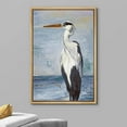 thumbnail image 3 of wall26 Framed Canvas Print Wall Art Blue Beach Wave Ocean Sea Crane Bird Nature Wilderness Illustrations Modern Art Decorative Rustic Relax/Calm for Living Room, Bedroom, Office - 24&quot;x36&quot; N, 3 of 5