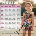 thumbnail image 7 of chaqlin Tropical Hibiscus Girls 2 Piece Outfits Set Sleeveless Tank Top Flare Pants with Pockets Kids Soft Shorts Set for 5-14 Years Old, 7 of 7