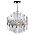 thumbnail image 5 of CWI Lighting Miroir 8 Light Transitional Metal Chandelier in Polished Nickel, 5 of 5