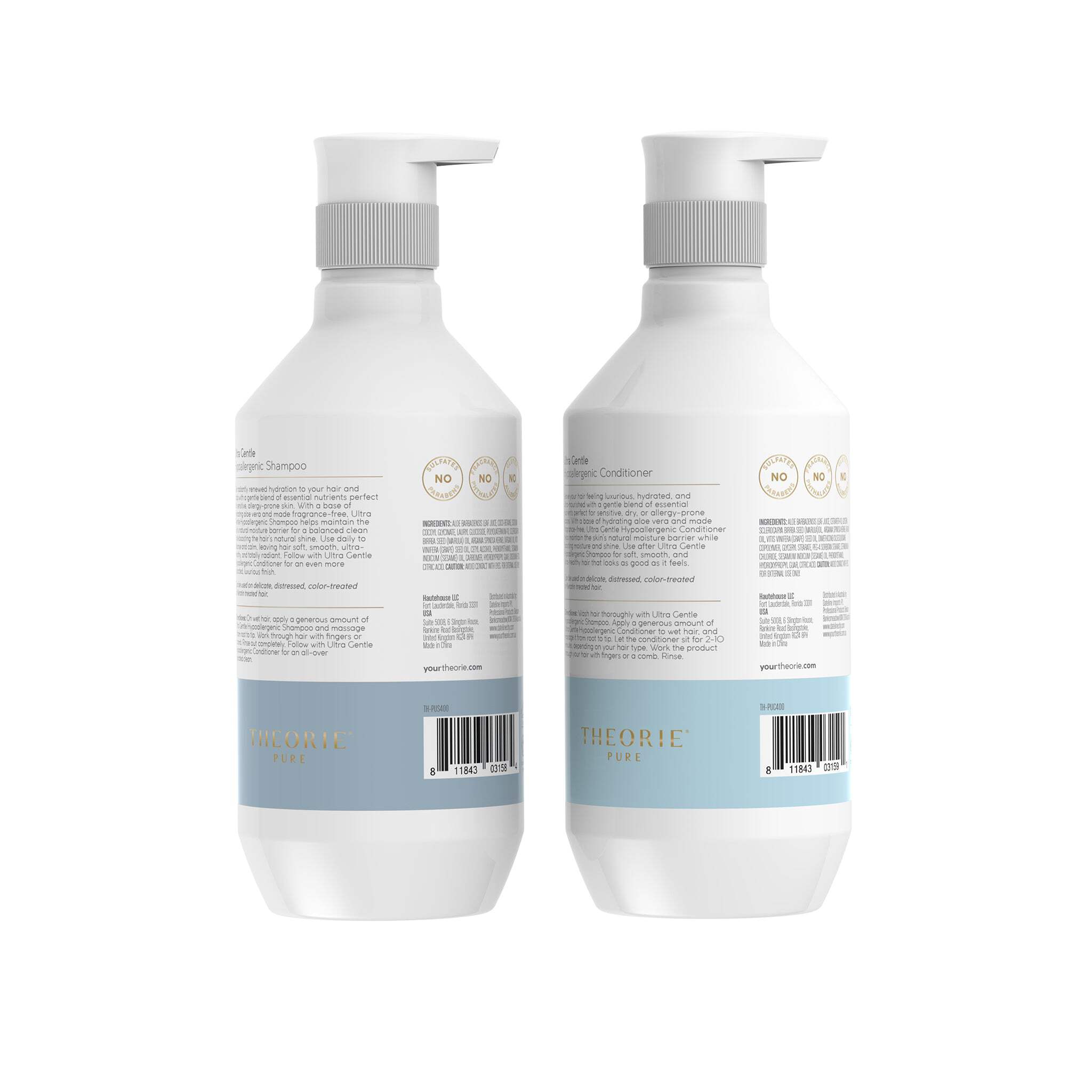 Ultra Gentle Hypoallergenic Shampoo Conditioner Set