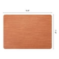thumbnail image 6 of Set of 6 Leather Placemats for Kitchen Dining Table Decor, Washable, Heat-Resistant Table Mats Brown 16.9x11.8inch, 6 of 6