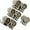 Bronze, variant on ABCISI Suspender Buttons, Metal Clip Button Repair Kit for Jeans Suspenders Hats Pants Replacement, Movable No Sew Button End Brace Clips, Set of 7 (Bronze)