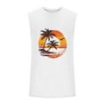 thumbnail image 4 of Njagoc3 Mens Sleeveless Sunset Graphic Tank, Muscle - Cut Armholes, Summer Beach & Outdoor Casual Vest, 4 of 6