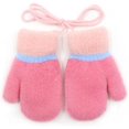 thumbnail image 4 of ZOEZOE 1 Pair Toddler Kids Short Knitted Gloves Winter Thick Fleece Lining Mittens for 1-3 Yrs, 4 of 8