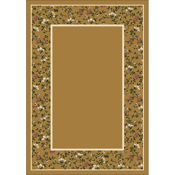 Milliken Design Center Area Rug GARDEN GLORY GOLDEN TOPAZ Garden Glory Golden Topaz 5' 4" x 7' 8" Rectangle