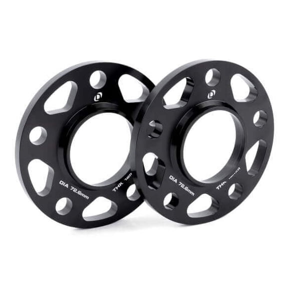 Dinan D210-2040 Wheel Spacers 5x120 Bolt Circle - 72.6mm Center Bore - 12mm Thick - Pair