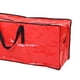 thumbnail image 3 of Bolsa de almacenamiento para árbol de Navidad, decoración para árbol de Navidad, bolsa portátil de PE con cremallera. Rojo Grande, 3 of 9