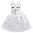 thumbnail image 4 of Vestido de conejito de Pascua para niñas pequeñas, vestido de princesa con tutú para niñas, disfraz de conejo blanco para niñas, ropa de fiesta de cumpleaños y Halloween, 4 of 5