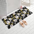 thumbnail image 2 of Pioneer Flower Floral Print Pattern Bathroom Rugs Mat, Non Slip Microfiber Bathroom Rug with Rubber Backing, Soft Mats for Bathroom Floor Tub Shower, 24"x60", 2 of 5