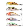 thumbnail image 1 of Techinal 5 Pcs Crankbaits Fishing Lure Metal Hooks Wobblers Minnow Trout 4.5g Hard Bait, 1 of 19