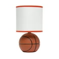 thumbnail image 1 of Simple Designs Lampe de Table de Basketball SportsLite Mini 10,7 Pouces pour Chambre d'Enfants, Mancave, Orange, 1 of 1