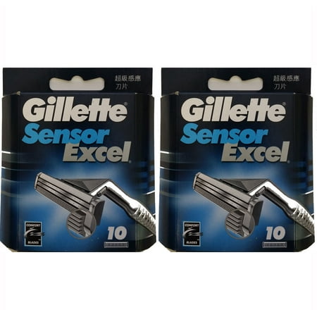 Gillette Sensor Excel Razor Blades Refills, 20
