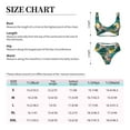 thumbnail image 4 of Kdxio Hawaiian Style Print Women's 2 Piece High Waisted Wrap Spaghetti Strap Summer Swimsuit Bikini Set-X-Large, 4 of 7