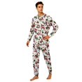 thumbnail image 3 of Family Holiday Pajamas, Family Pajamas, Christmas Pajamas Family, White Snowman Holly Pinecone Long Sleeve Crew Neck Soft Breathable Cozy Loungewear Set for Holiday, 3 of 6