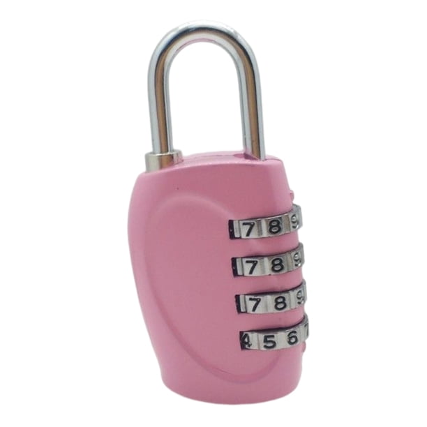 Speravity Office 4-digit Combination Lock Camping Business Security Luggage Resettable Suitcase Trip Locker Accessories Gate Door Padlock Herramientas y ferretería Teclas rosas/coloridas
